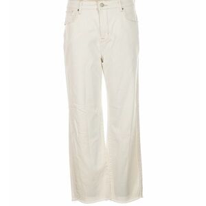 Wide Leg Off-White Jeans - High Rise